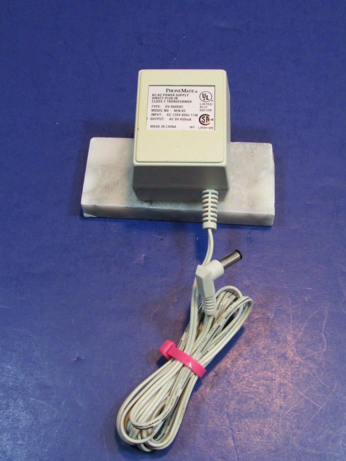 PhoneMate M/N-65 AC/AC Adapter Power Supply Class 2 Transformer TESTED Output Voltage: 9V Model: M/N-65 Brand: Phon