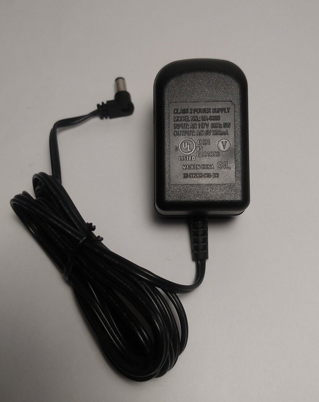 SIL Class 2 Power Supply For Motorola Charging Dock L603M UA-0603 AC 6V 300mA Brand: SIL Compatible Brand: For Motoro