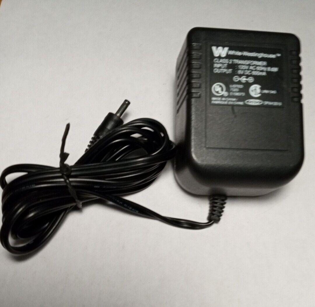 White Westinghouse Class 2 Transformer AC Adapter 6VDC 600mA (Tested) Brand: White Westinghouse Type: AC/DC Adapter