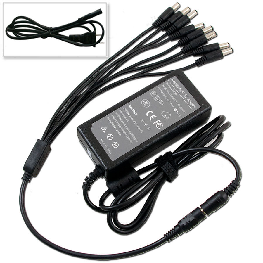 Ac Adapter For Zmodo 8 Channel H.264 960H Security DVR 1TB HDD QR-Code Scan Remo Ac Adapter For Zmodo 8 Channel H.264 9