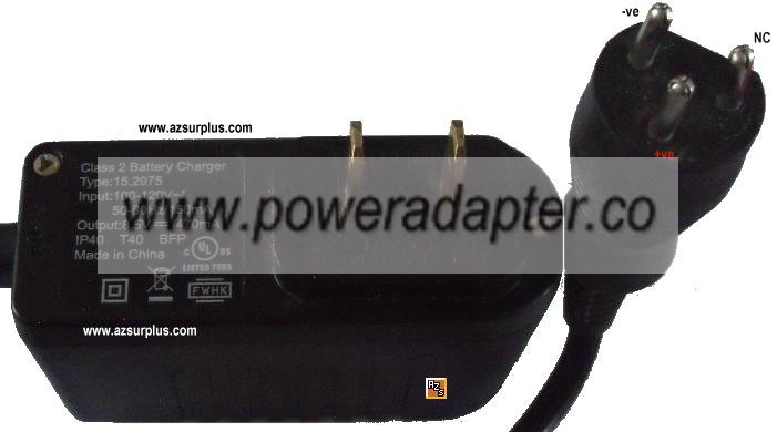 3M 521-01-43 AC ADAPTER 8.5V 470mA Used - Working 3 Pin Plug CLA