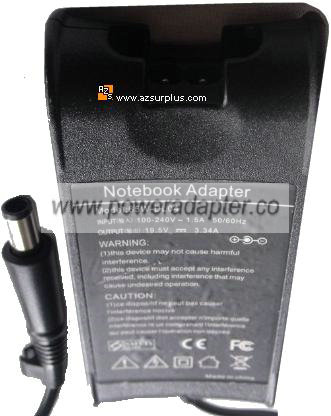 65W-DL04 AC ADAPTER 19.5VDC 3.34A DA-PA12 DELL LAPTOP POWER - Click Image to Close