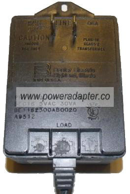 BASLER ELECTRIC BE115230CAB0020 AC ADAPTER 5VAC 30VA A NEW - Click Image to Close