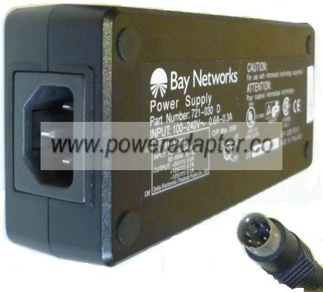 BAY NETWORKS ADP-20DB AC ADAPTER 12V 0.7A 20W POWER SUPPLY - Click Image to Close