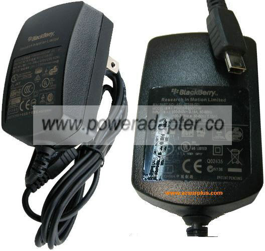 BLACKBERRY PSM05R-050CHW (R) P AC ADAPTER 5V 0.5A USB CELLPHONE - Click Image to Close