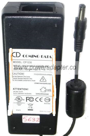 COMING DATA CP1230 AC ADAPTER 12V 3A ITE POWER SUPPLY - Click Image to Close