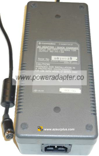 Commodore N390774-01 AC ADAPTER 16VDC 1.5A 8Pin Mini Din Quick C - Click Image to Close