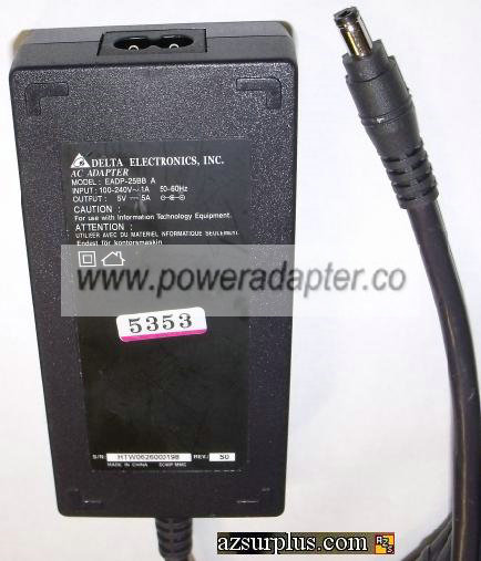 DELTA EADP-25BB A AC ADAPTER 5V 5A LAPTOP POWER SUPPLY - Click Image to Close