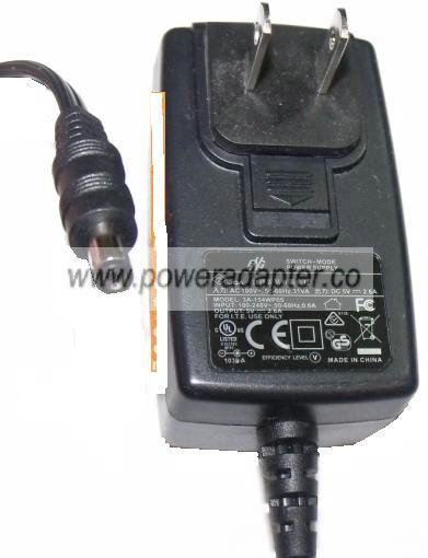ENG 3A-161WP05 AC ADAPTER 5V DC 2.6A SWITCH-MODE POWER SUPPLY - Click Image to Close