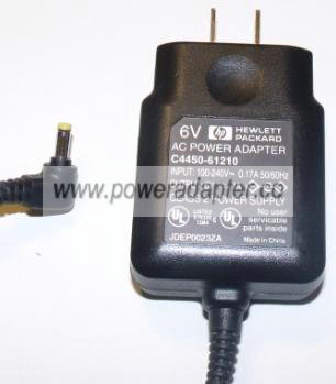 HEWLETT PACKARD C4450-61210 AC ADAPTER 6V 1A NEW - Click Image to Close