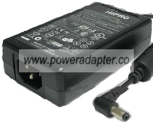 HIPRO HP-O2040D43 AC ADAPTER 12VDC 3.33A 40W -( )- 2.5x5.5mm POW