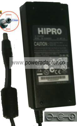 HIPRO HP-OL060D03 AC ADAPTER 12VDC 5A NEW 2.5 x 5.5 x 10mm