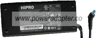HIPRO HP-OL093B13P AC ADAPTER 19Vdc 4.7A -( )- 1.6x5.5mm 100-240 - Click Image to Close