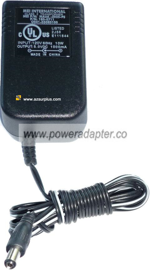 MEI MADA-3025-PS3 AC ADAPTER 5VDC 1A 1000MA POWER SUPPLY - Click Image to Close