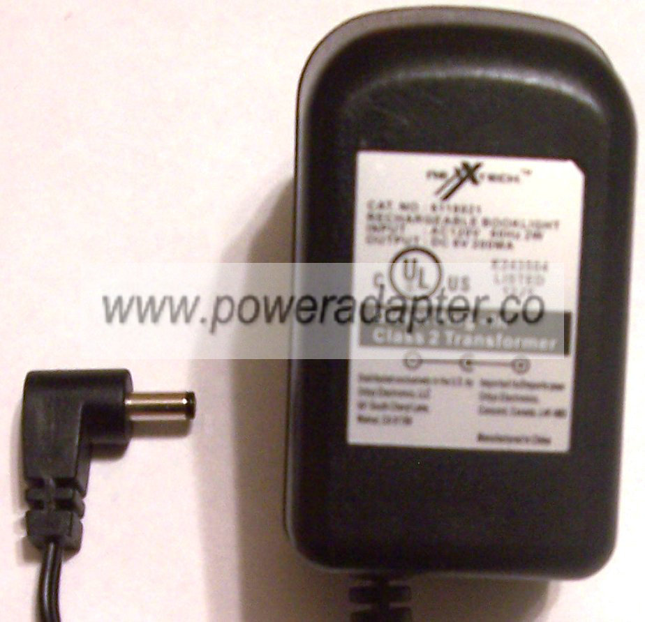 NEXXTECH 6118921 AC ADAPTER 6VDC 200mA POWER SUPPLY Booklight
