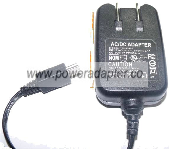 PS5185A AC ADAPTER 5V 550mA SWITCHING POWER SUPPLY FOR CELLPHONE - Click Image to Close