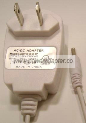 SCP0500500P AC DC ADAPTER 5V 500mA MP3 MP4 Speakers ipod