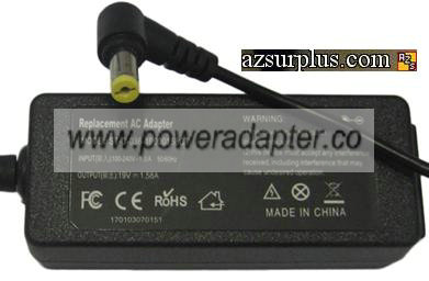 ST-C-070-19000342CT REPLACEMENT AC ADAPTER 19V DC 3.42A ACER LAP - Click Image to Close