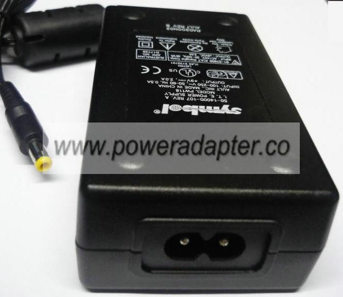 SYMBOL PW118 AC ADAPTER 9VDC 2A -( )- 1.7x4.7mm 100-250VAC POWER - Click Image to Close