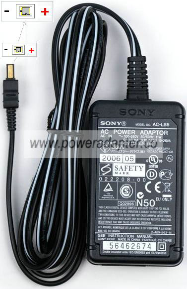 SONY AC-LS5 AC DC ADAPTER 4.2V 1.5A SWITCHING POWER SUPPLY Charg