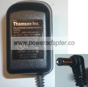 THOMSON KU1B-075-0150D AC ADAPTER 7.5V DC 150mA POWER SUPPLY