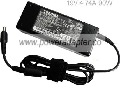 TOSHIBA PA-1900-23 AC ADAPTER 19VDC 4.74A -( ) 2.5x5.5mm 90W 100 - Click Image to Close