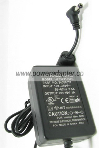 UP01221050C AC ADAPTER 5VDC 1A -( )- 2.5x5.5mm ITE POWER SUPPLY