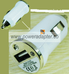 USB 2.0 CM102 Car Charger Adapter 5V 700mA New for ipod iphone M - Click Image to Close