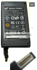 WP Weihai HAS050123-K1 AC Adapter 12VDC 4.16A -( )- 2.5mm LCD Mo - Click Image to Close