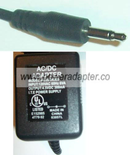 AD35-04505 AC DC Adapter 4.5V 300mA I.T.E Power Supply