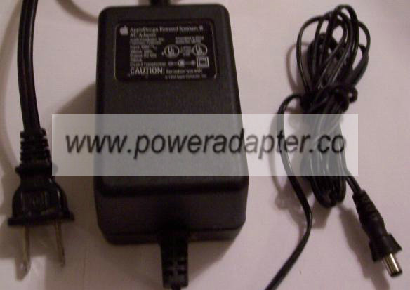 APPLE DESIGN M2763 POWERED SPEAKERS II AC ADAPTER 12V DC 750mA - Click Image to Close