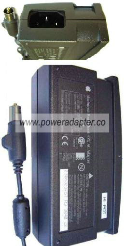 APPLE M4896 AC DC Adapter 24V 1.87A Power Supply Apple G3 1400c - Click Image to Close