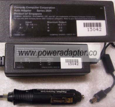 COMPAQ 2824 SERIES Auto Adapter 18.5V 2.2A 30W POWER SUPPLY - Click Image to Close