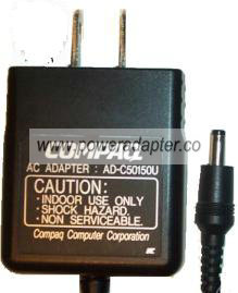 COMPAQ AD-C50150U AC ADAPTER 5VDC 1.6A POWER SUPPLY - Click Image to Close
