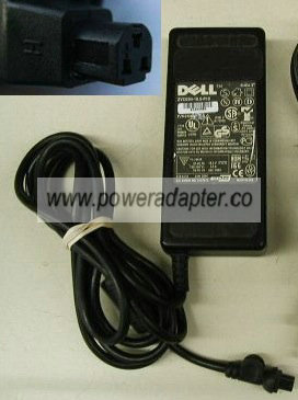 DELL ZVC65N-18.5-P1 AC DC ADAPTER 18.5V 3.A 50-60Hz ITE POWER