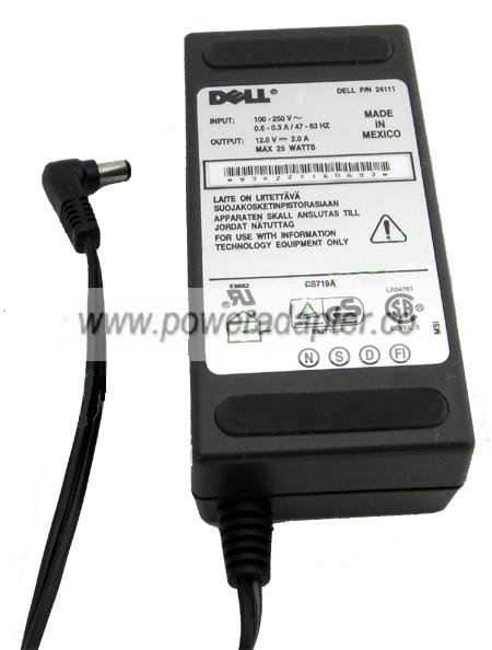 DELL 24111 AC DC ADAPTER 12V 2A POWER SUPPLY - Click Image to Close