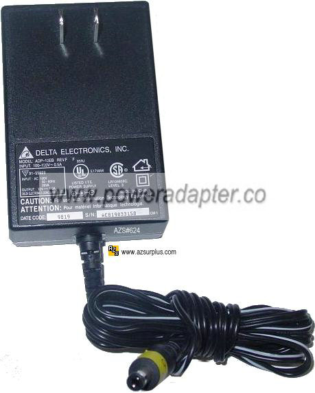 DELTA ELECTRONICS ADP-12EB AC DC ADAPTER 12V 1A POWER SUPPLY - Click Image to Close