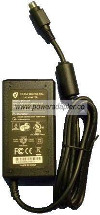 Dura Micro INC. DM5127A AC ADAPTER 5V 2A 12V 1.2A 4Pin POWER SUP