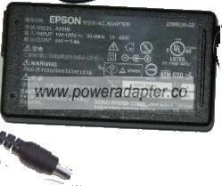 EPSON A291B AC ADAPTER 24VDC 1.4A 1x4.4x6x9.5mm Perfection 2480
