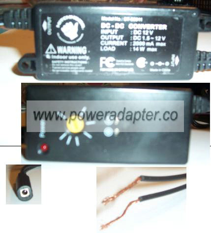 HITCHHIKER ST-99011 DC CONVERTER 12V 2000mA 14W - Click Image to Close