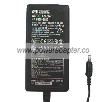 HP 0950-2880 AC ADAPTER 18VDC 2.23A POWER SUPPLY OFFICE JET G SE - Click Image to Close