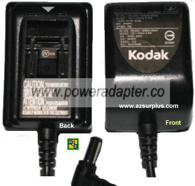 KODAK XA-0912 AC ADAPTER 12V DC 700 mA -( ) Li-ion Battery Charg - Click Image to Close
