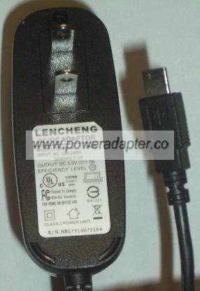 LENCHENG CNR4-M AC DC ADAPTER 5V 1A POWER SUPPLY - Click Image to Close