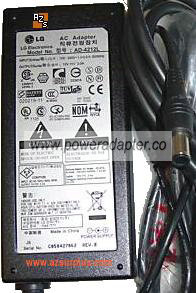 LG AD-4212L AC ADAPTER 12VDC 3.5A POWER SUPPLY FOR LCD MONITOR