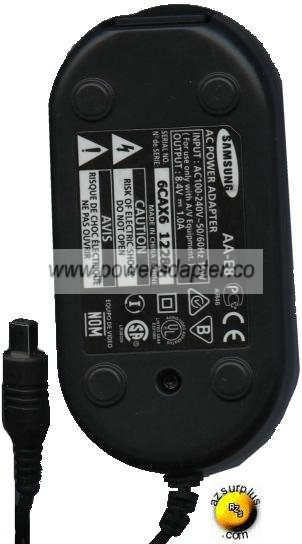 SAMSUNG AA-E8 AC Adapter 8.4VDC 1A Camcorder Digital Camera Camc - Click Image to Close