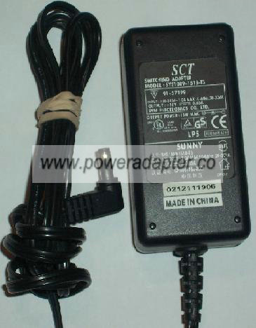 SCT SYS1089-1518-T3 18V AC DC ADAPTER 15W SWITCHING ADAPTER