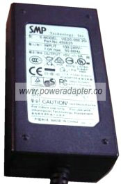 SMP VE20-050 2G AC ADAPTER DC 5V 3A POWER SUPPLY 450025