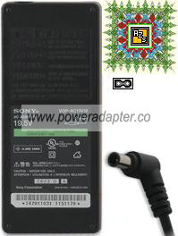 Sony VGP-AC19V15 AC ADAPTER 19.5V 6.2A POWER SUPPLY