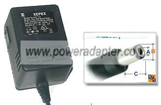 XPEX WP4810050D AC ADAPTER 5V DC 2A -( )- 2x5.4mm Used 2 x 5.4 x