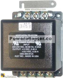 AULT NPS50220L130 A0600470 5VDC 8.5V DC Class 2 Component Power - Click Image to Close